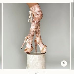 HELLA HEELS 8” thigh high professional dancer boots